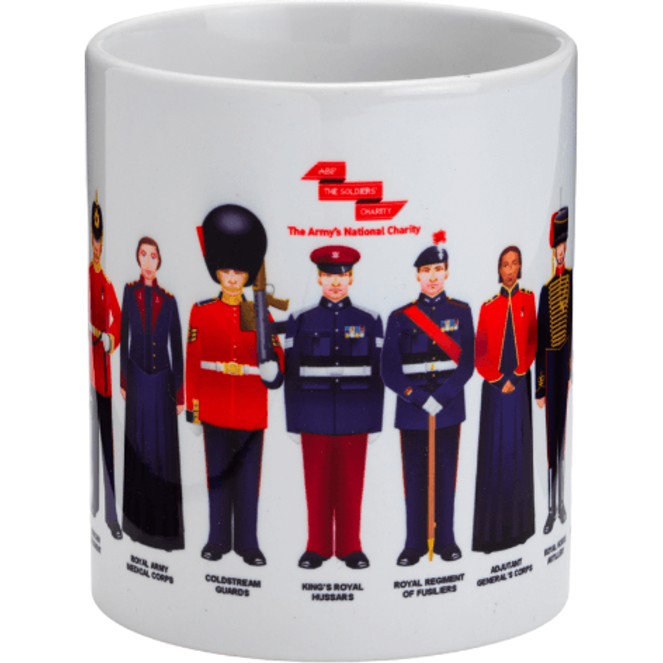 12 Soldiers mug including The Rifles - ABF The Soldiers' Charity Shop