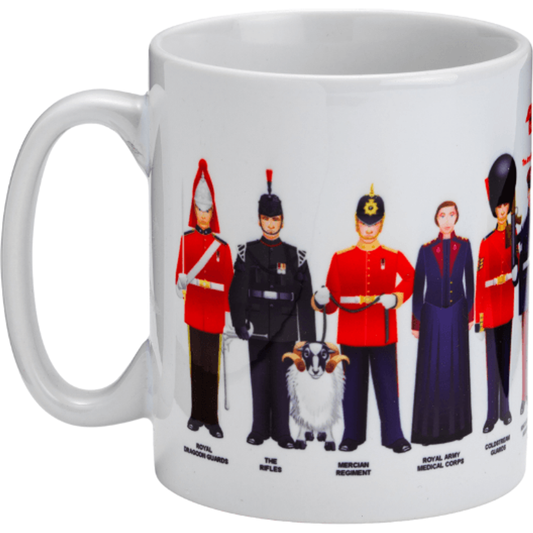 12 Soldiers mug including The Rifles - ABF The Soldiers' Charity Shop
