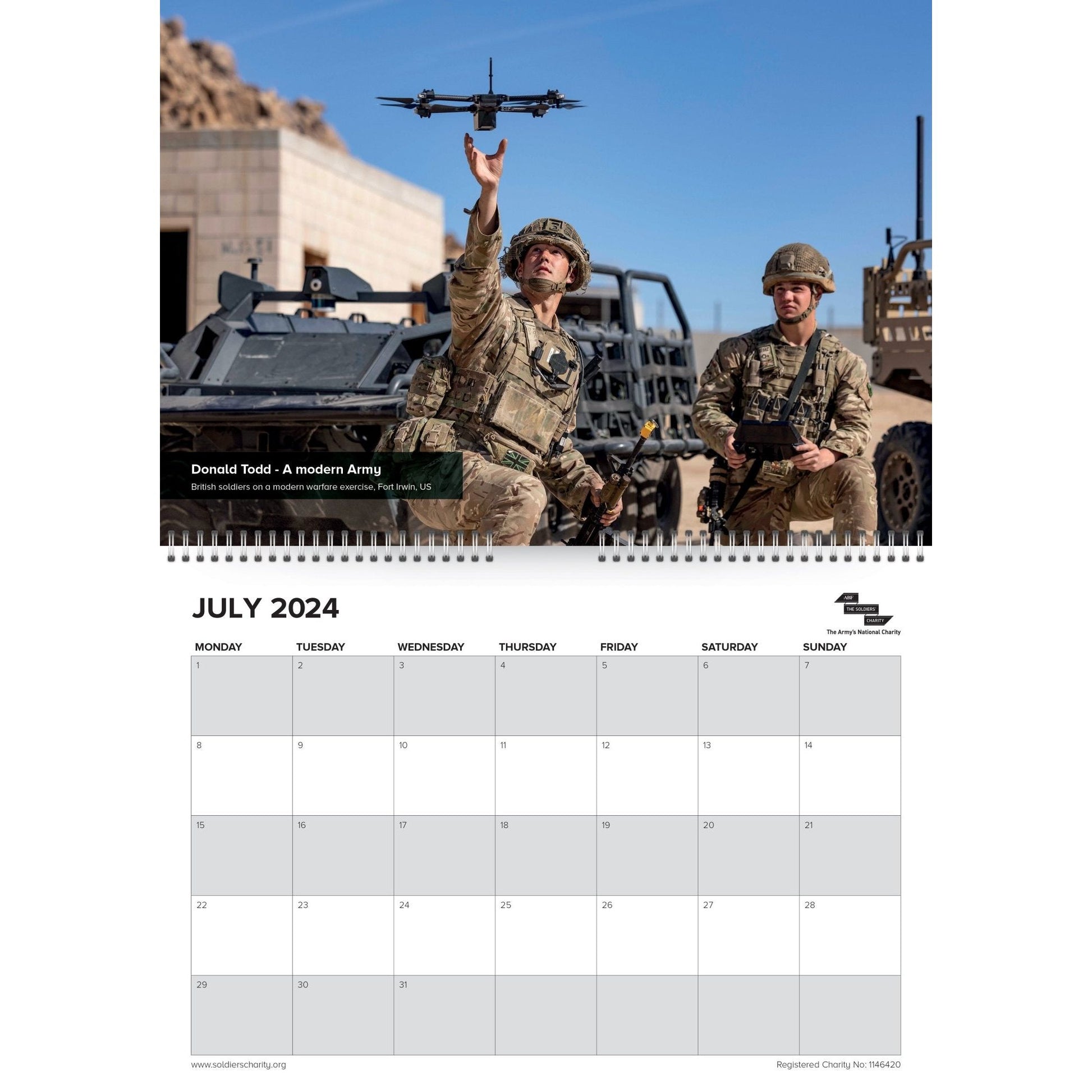 2024 ABF The Soldiers' Charity Calendar - ABF The Soldiers' Charity Shop