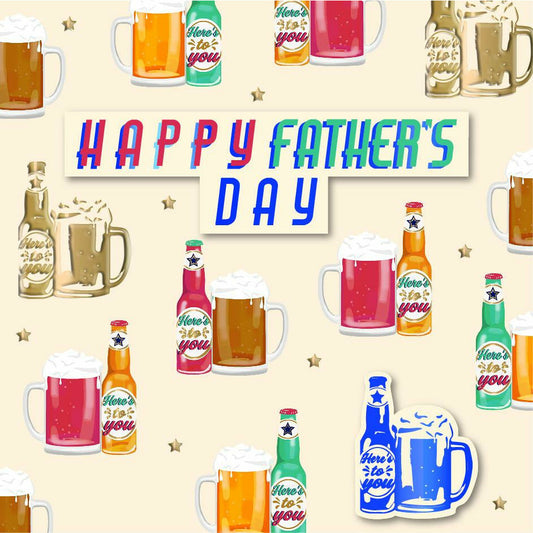 'HAPPY FATHER'S DAY' Cheers Card Cards ABF The Soldiers' Charity Shop  (6341757239487)