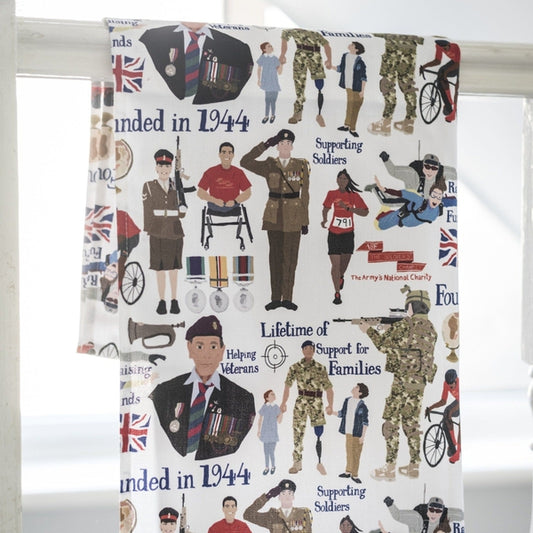 Designed by Esther Tea Towel Accessories ABF The Soldiers' Charity Shop  (4530480349251)