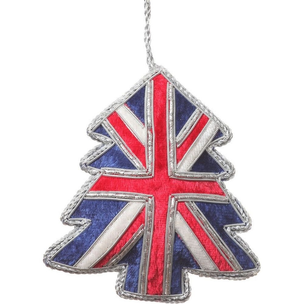 Embroidered Union Jack Christmas Tree Decoration - ABF The Soldiers' Charity Shop