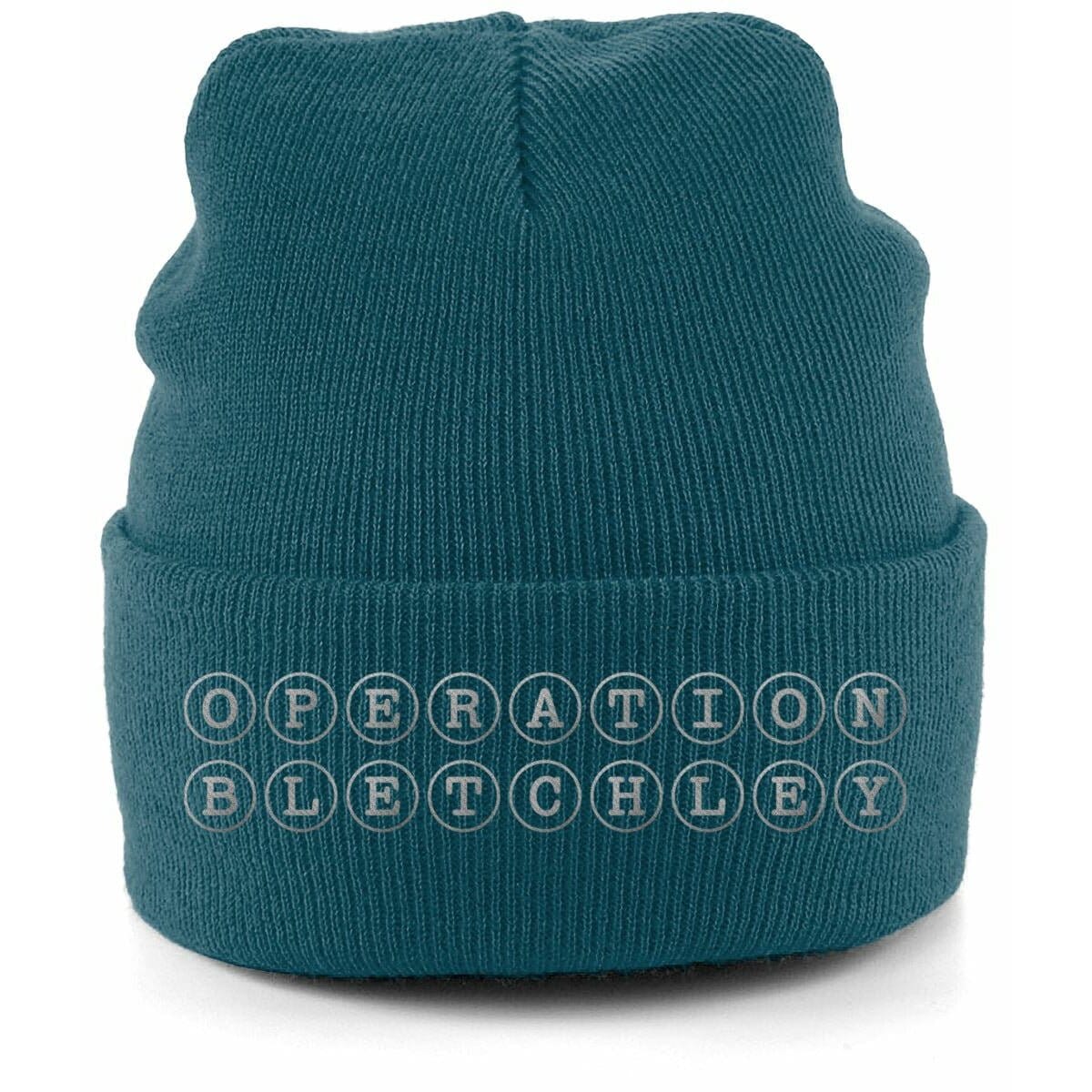 Operation Bletchley Cuffed Beanie Hat Hats & Caps ABF The Soldiers' Charity Shop Petrol Blue 
