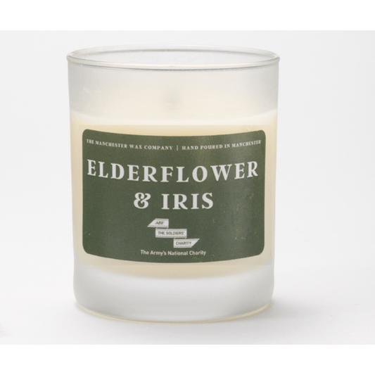 Organic handmade elderflower and iris candle - ABF The Soldiers' Charity Shop
