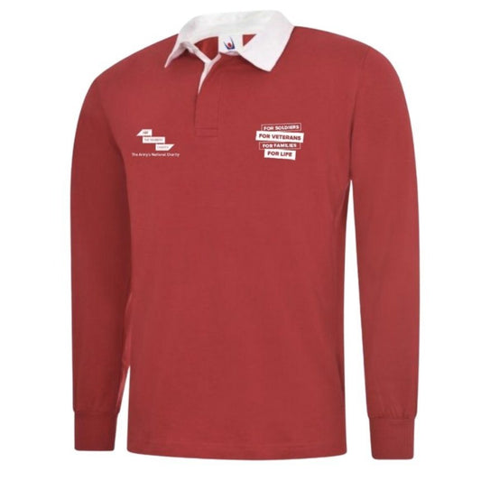Rugby Shirt (red) Clothing ABF The Soldiers' Charity On-line Store  (6835984302271)