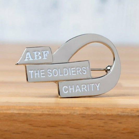 Silver Plated Ribbon Brooch Brooches & Lapel Pins ABF The Soldiers' Charity Shop 