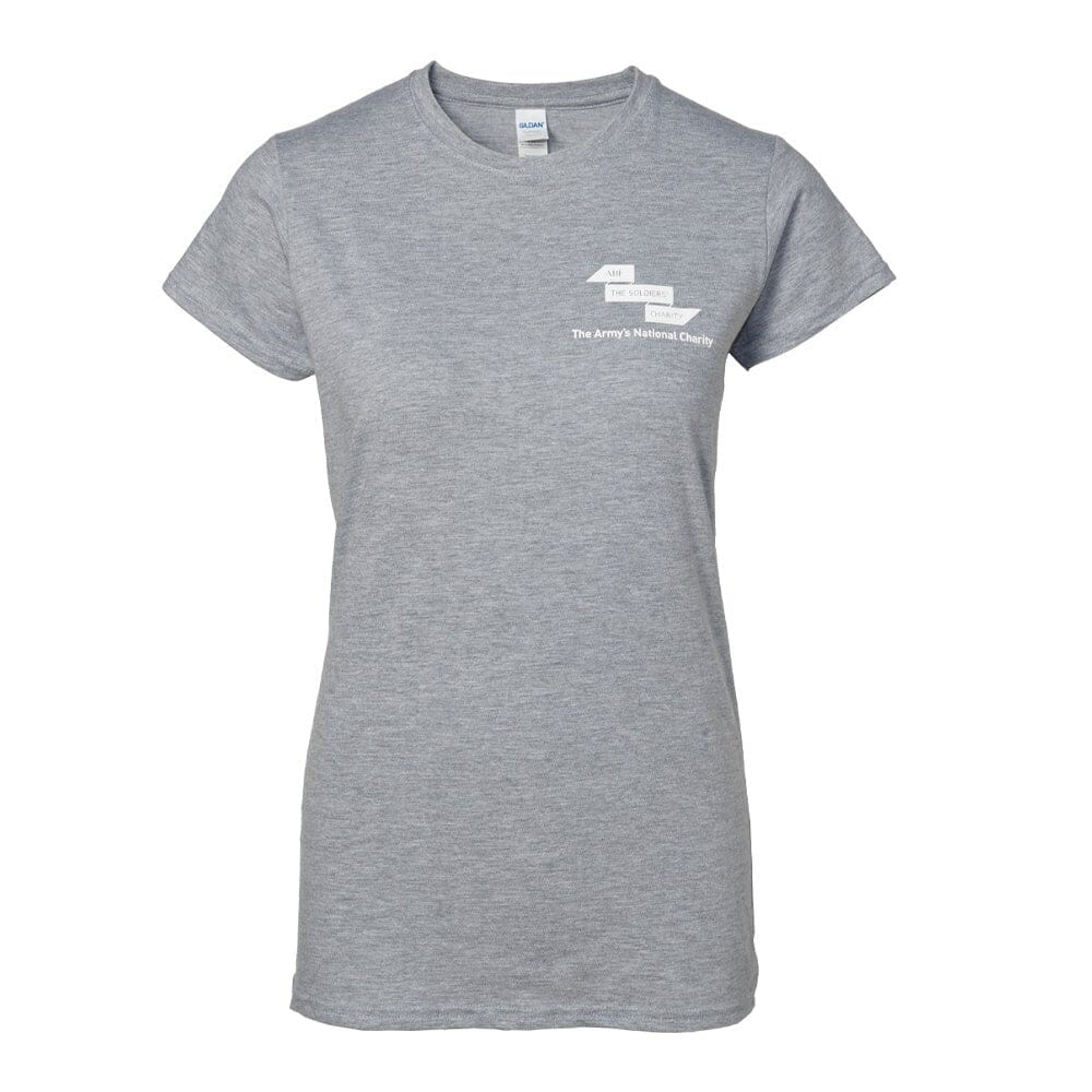 Women's Fit T-shirt Grey Clothing ABF The Soldiers' Charity On-line Store 