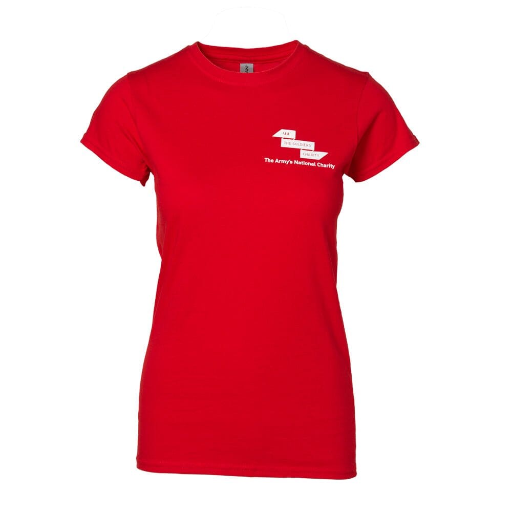 Women's Fit T-shirt Red Clothing ABF The Soldiers' Charity On-line Store 